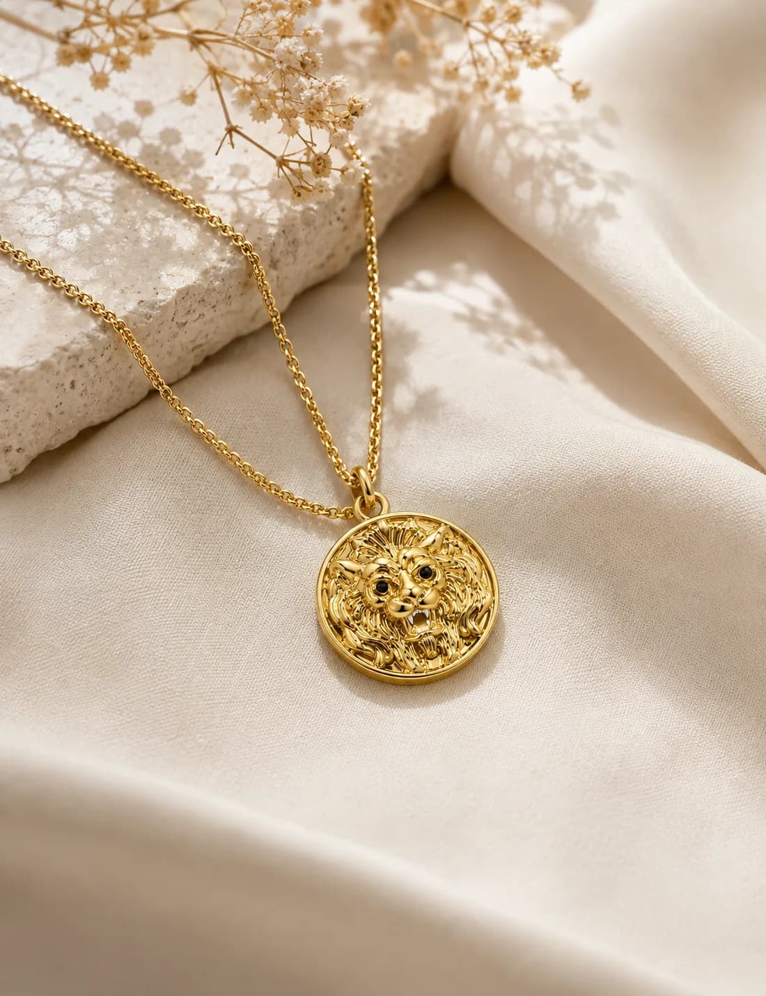Lion Face Stud Pendant — 2