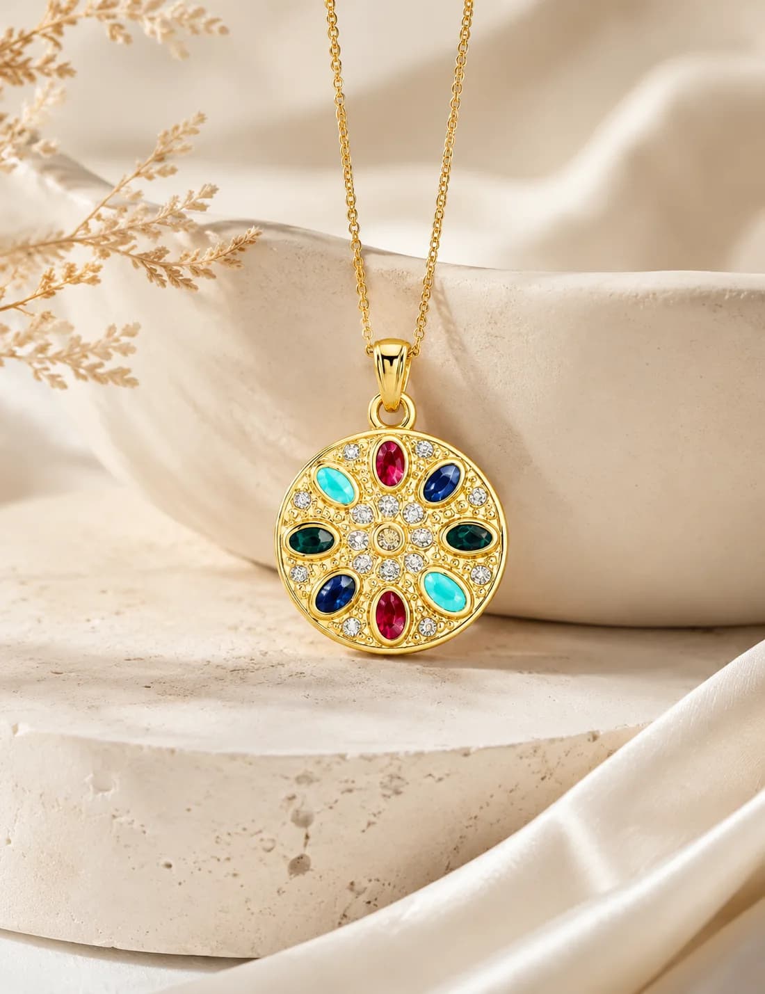 Multicolour Sun Pendant